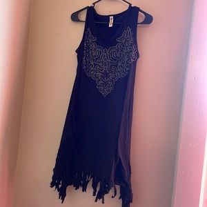 Fringe bathing suit cover up
